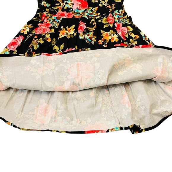 Vintage Ixia Dress M Floral Bloomcore Pin Up 50s Housewife Retro Rockabilly 60s - Picture 4 of 10